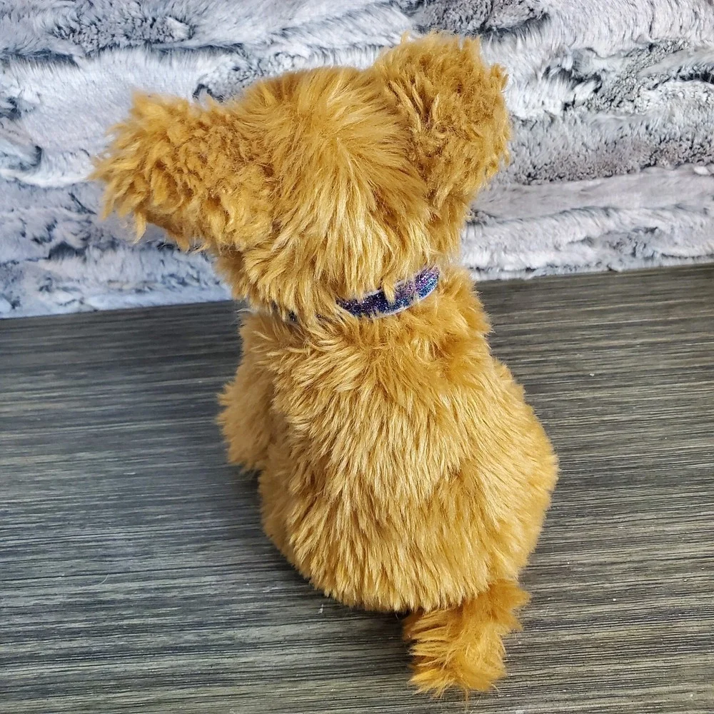 Doll Pet Shaggy Brown Plush Dog 6.5